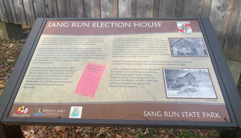 sang run election house sign