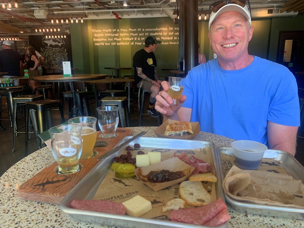 dogfish head craft brewery food