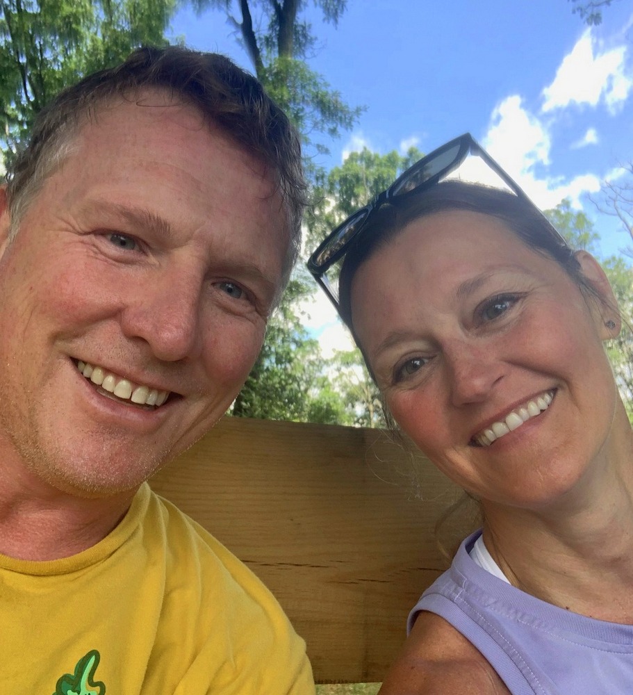jill and russ at lost river, selfie