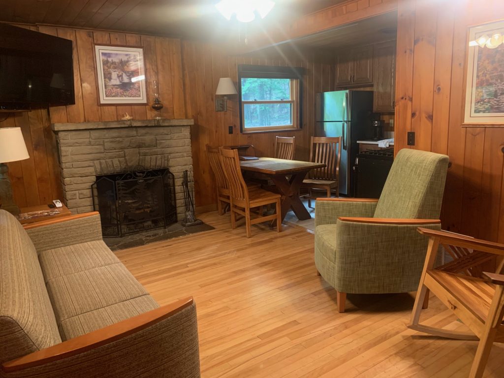 lost river state park wv cabin living room