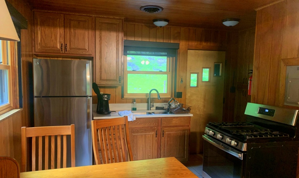 lost river state park wv cabin kitchen